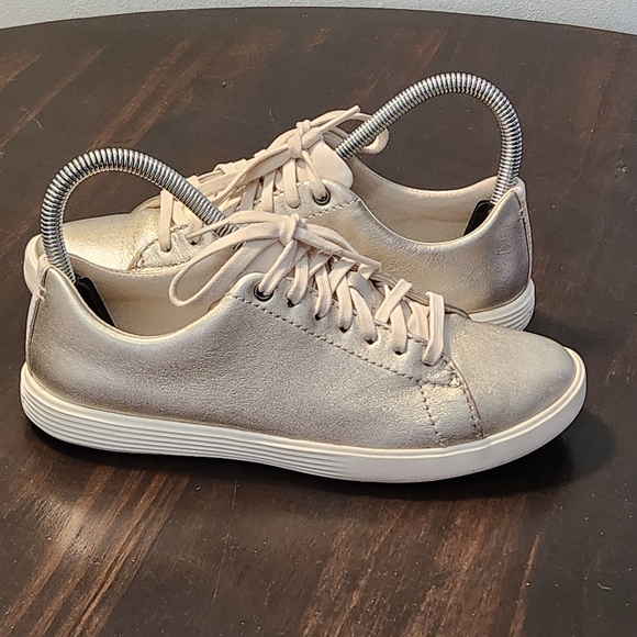 Cole Haan Grand Crosscourt Womens 5.5B Gold Lace Up Casual Sneakers - Picture 3 of 14